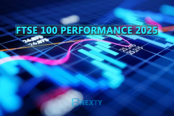 FTSE 100 Performance 2025 chart showcasing key market trends and economic highlights driving the index growth this year.